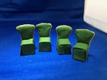 Dining Chairs-set of 4-hunter Green